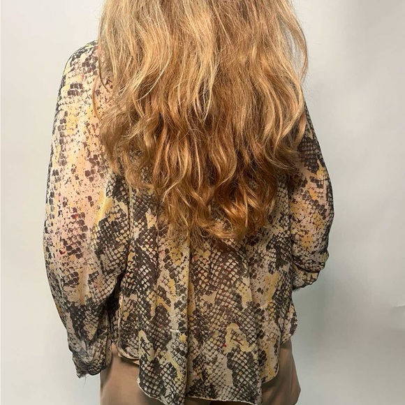 Isabel Marant Women's Snake Print Blouse - Picture 2 of 9